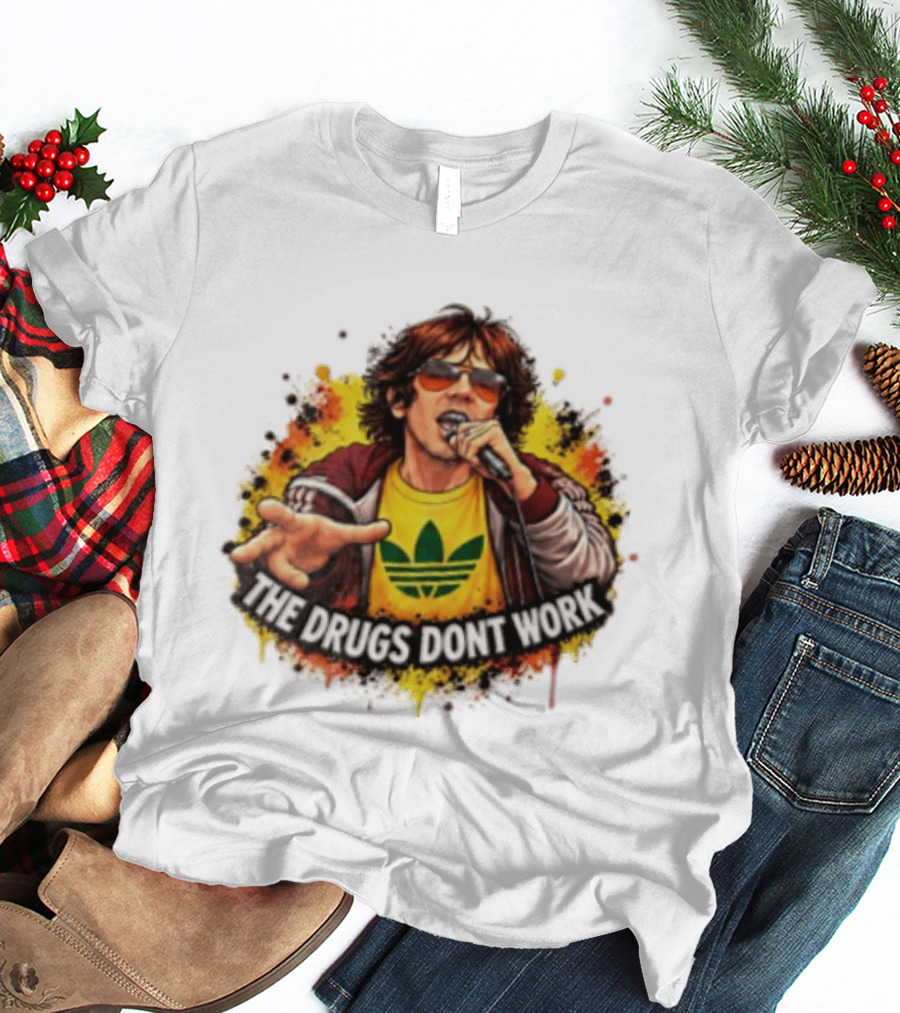 The Drugs Don't Work Retro Music Pop Art Style Vocalist T-Shirt
