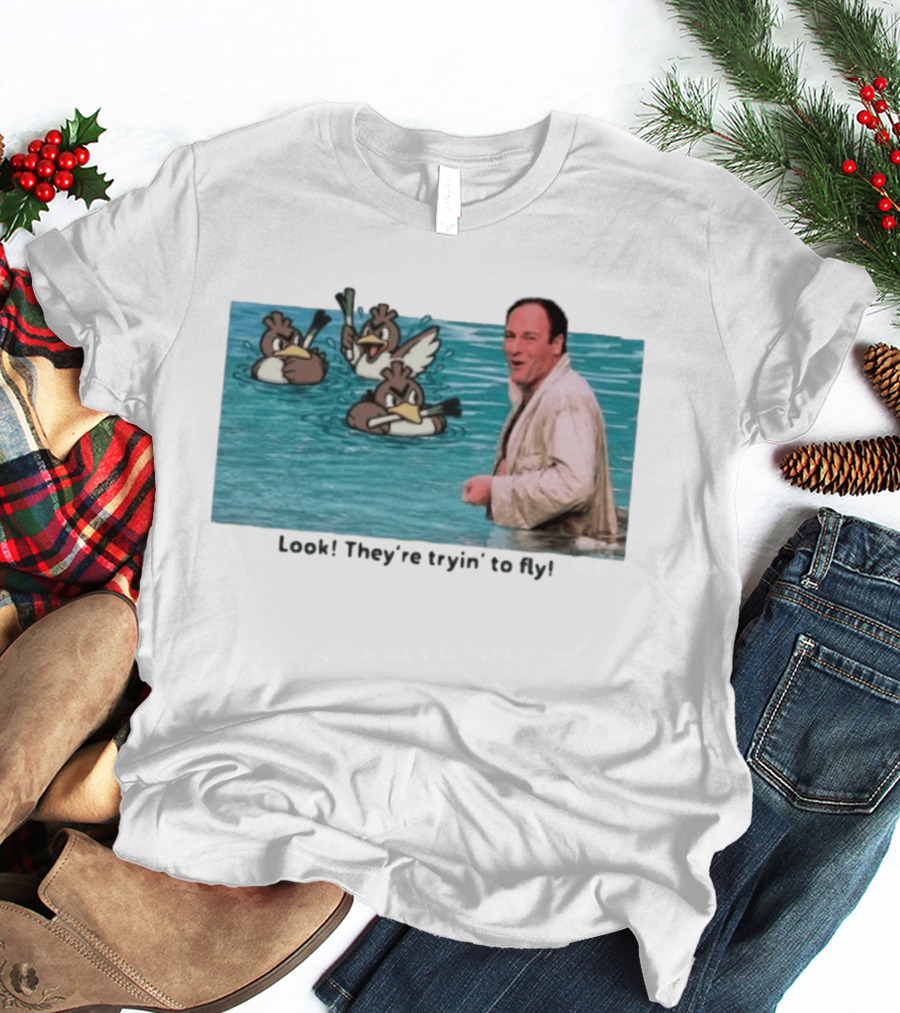 Tony Soprano With Farfetch'd Look They're Tryin' To Fly T-Shirt