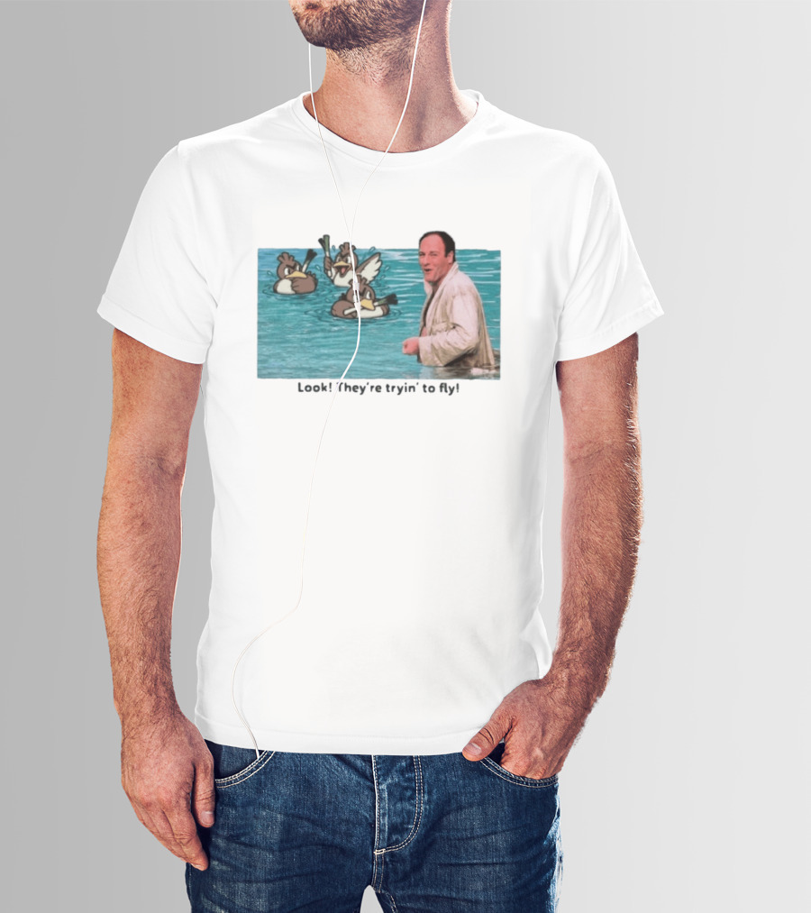 Tony Soprano With Farfetch'd Look They're Tryin' To Fly T-Shirt
