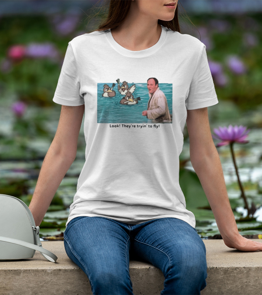 Tony Soprano With Farfetch'd Look They're Tryin' To Fly T-Shirt