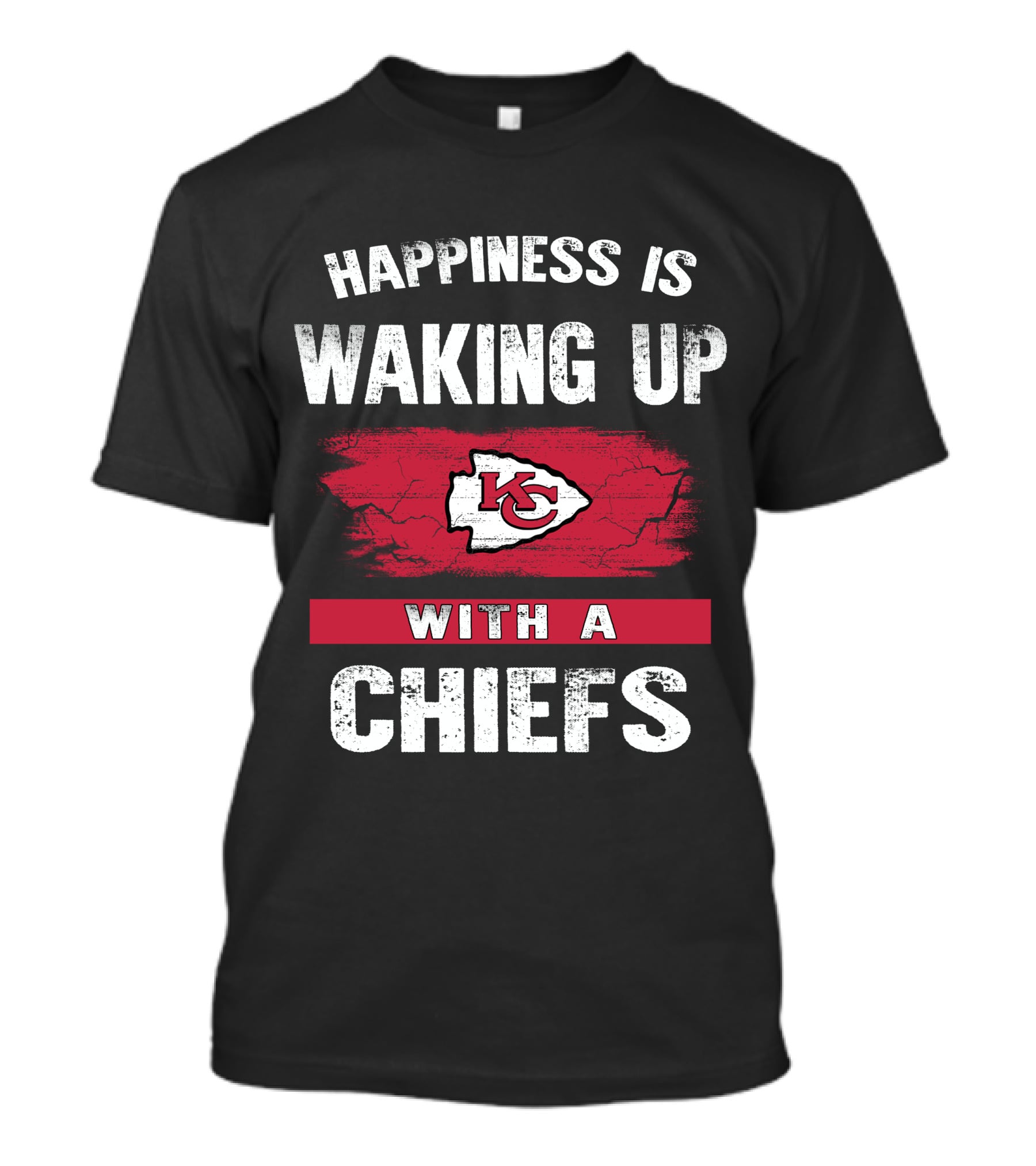 Happiness Is Waking Up With A Chiefs Kansas City Chiefs T-Shirt