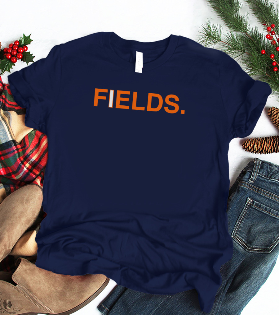 FIELDS Obvious Fields Bold Text Navy Blue T-Shirt