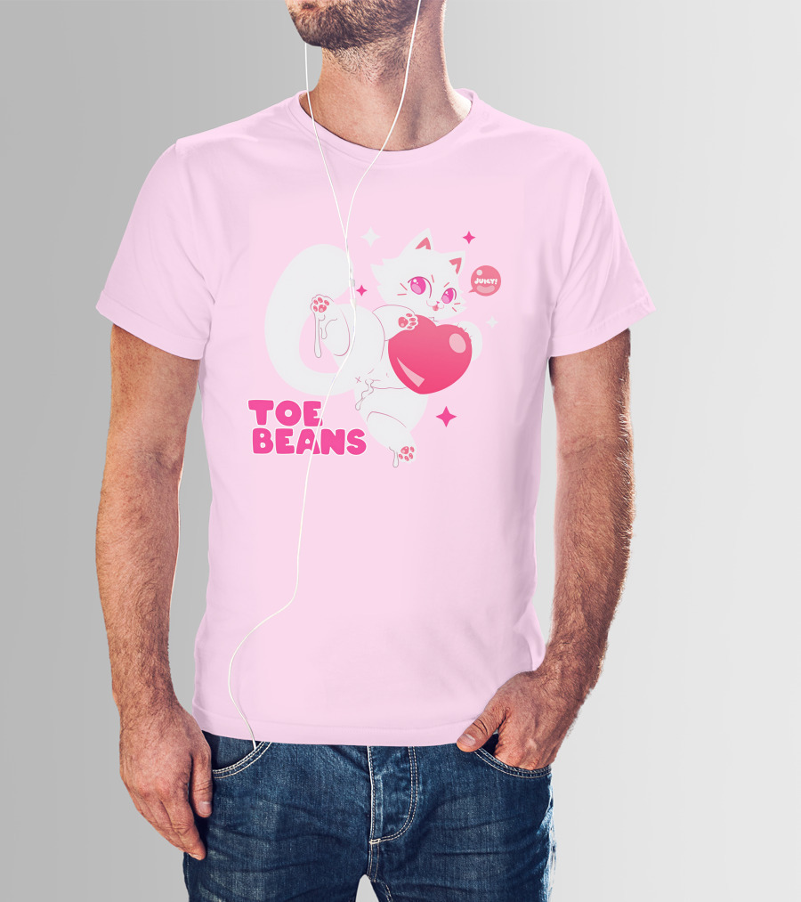 Toe Beans Juicy Cat Candy Heart Kawaii T-Shirt