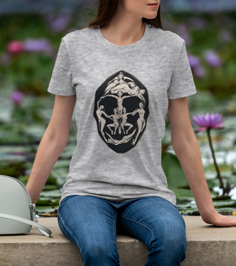 Girl Plastic Art Store Merch Dali Recreation Men's Heavyweight Surrealist Face T-Shirt