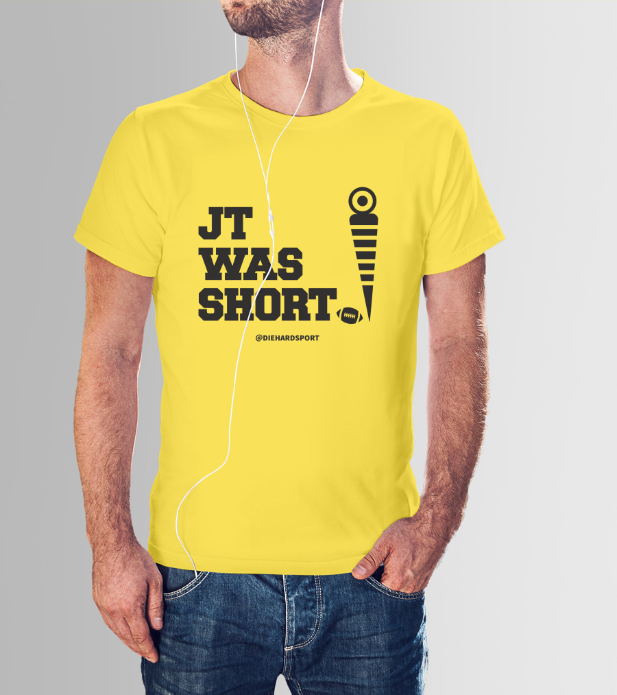 JT Was Short @DiehardSport Football Marker T-Shirt