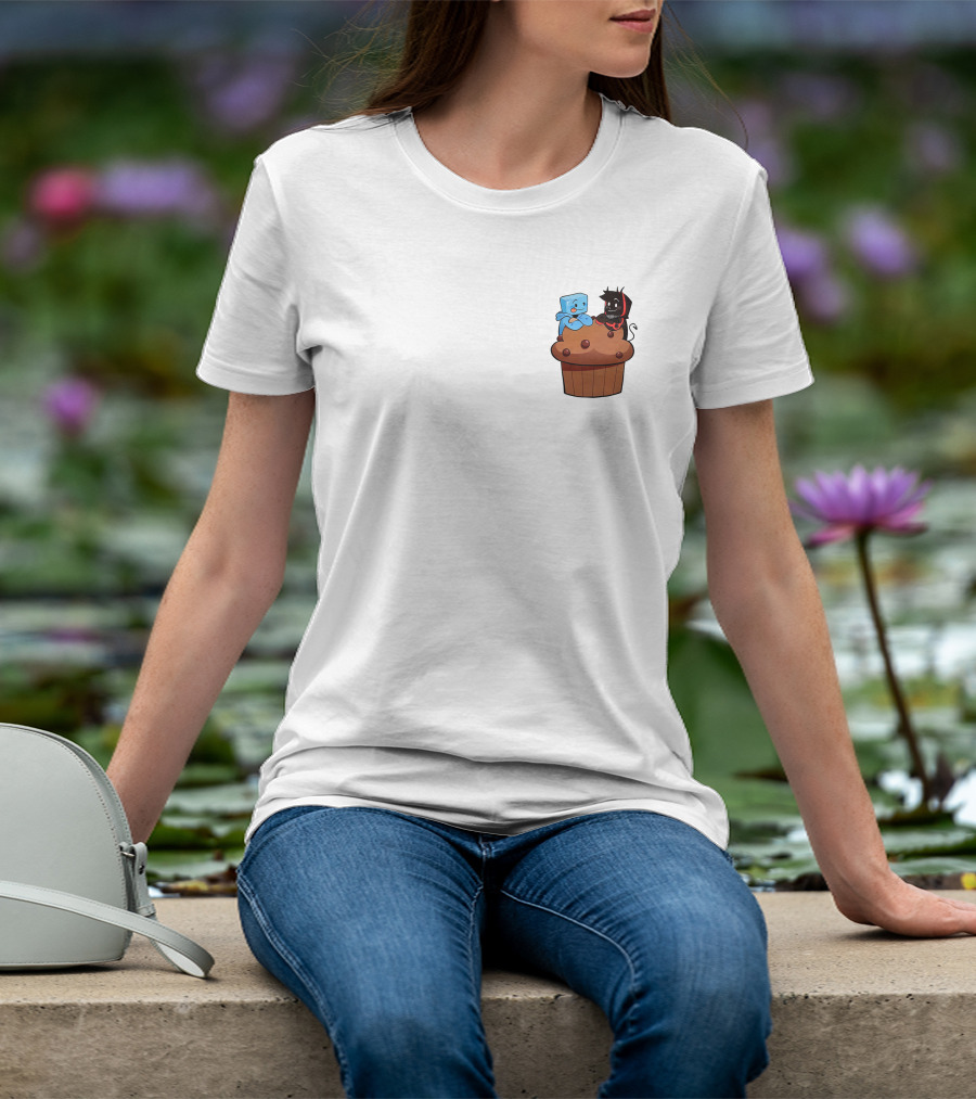 Skeppy And BadBoyHalo Muffin Character Illustration Merch T-Shirt