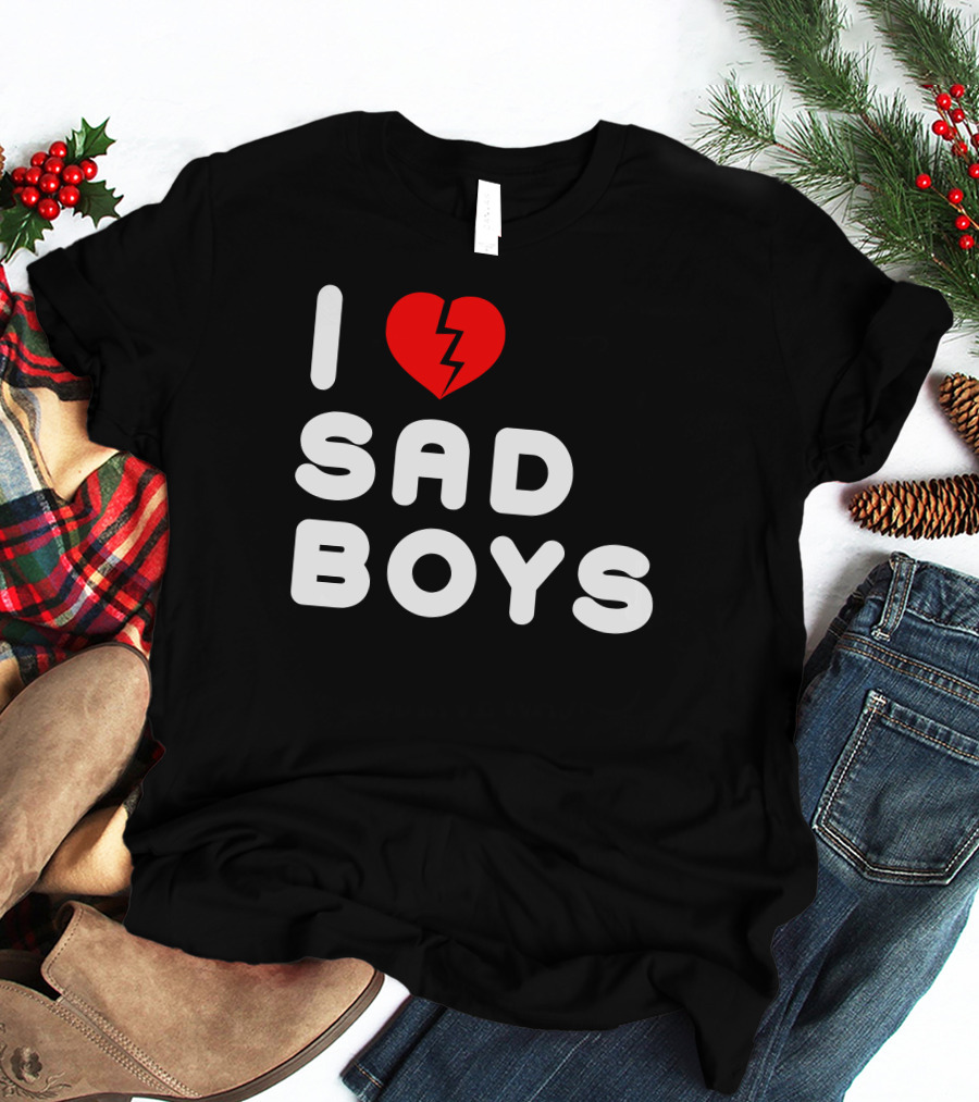 I Heart Sad Boys Broken Heart T-Shirt