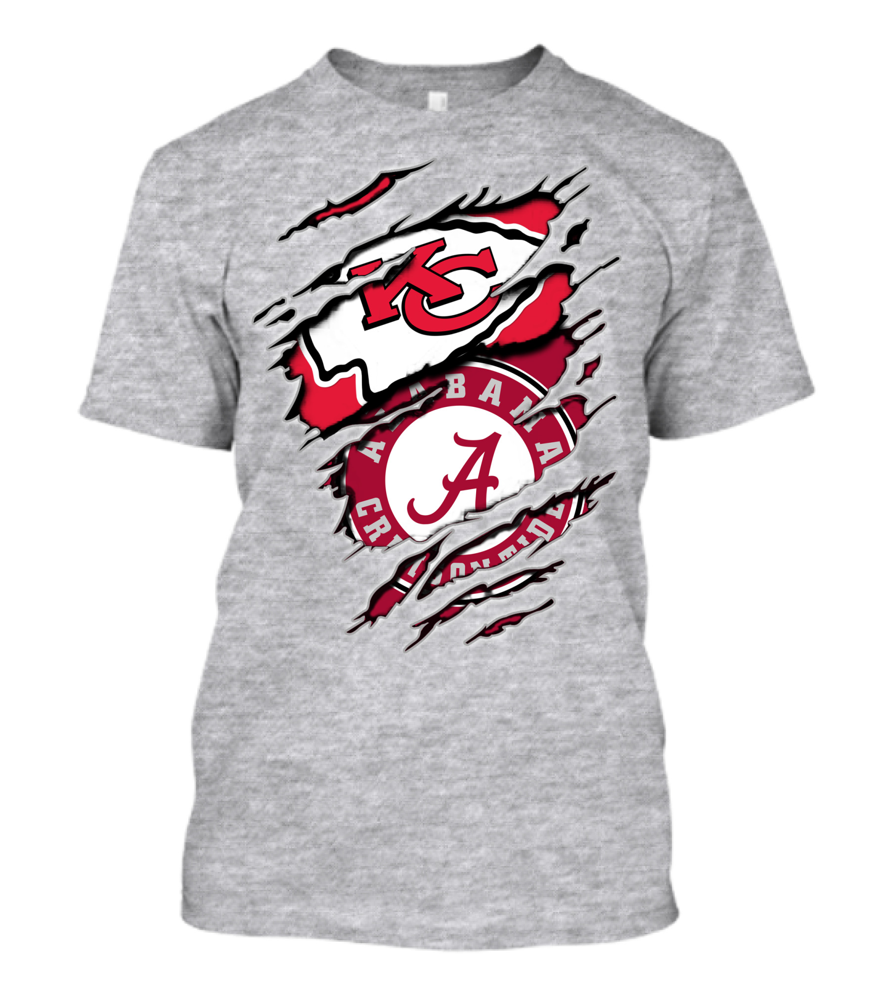 Alabama Crimson Tide And Kansas City Chiefs Fan T-Shirt