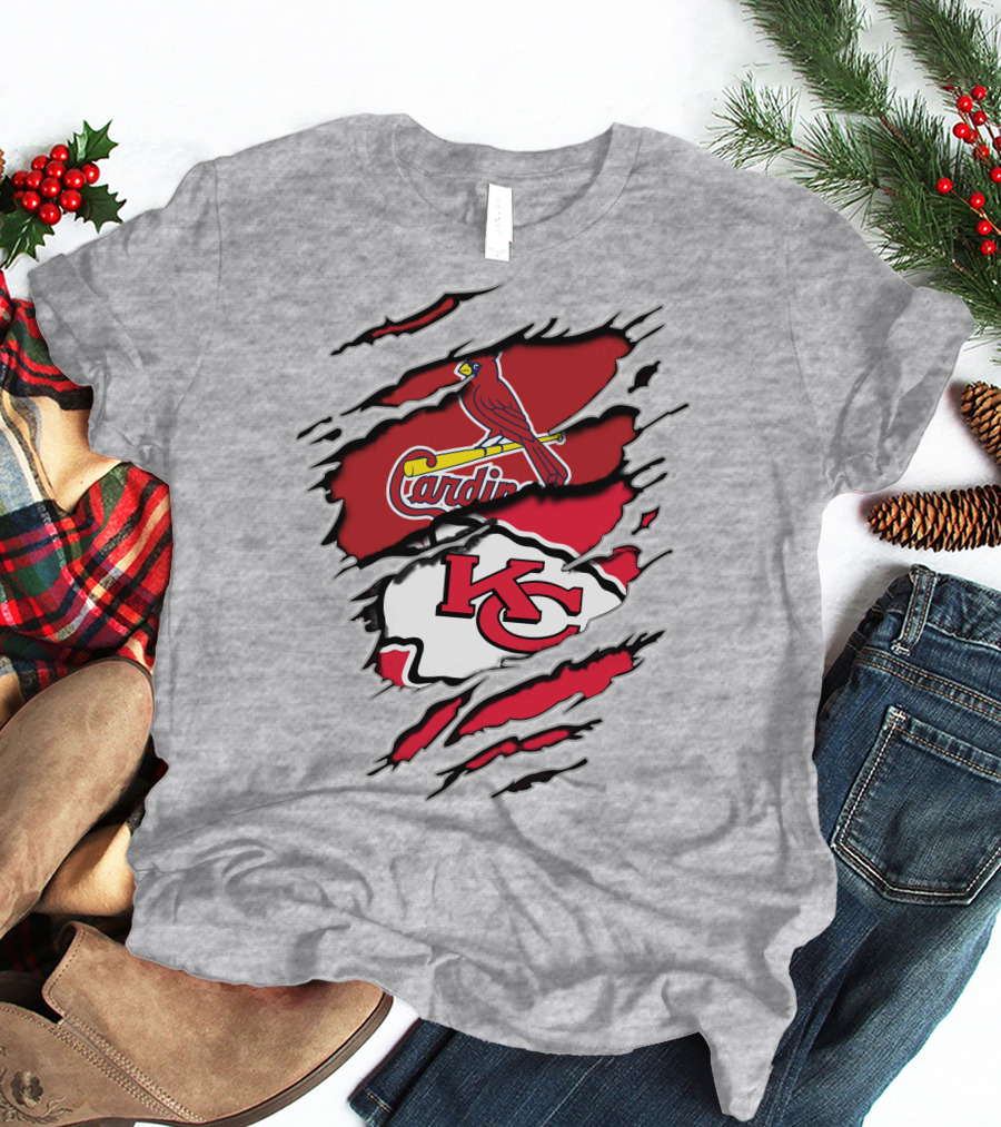 Kansas City Chiefs St. Louis Cardinals Collaboration T-Shirt