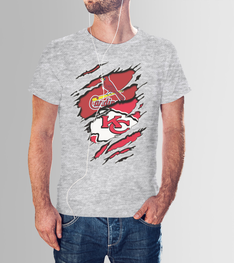 Kansas City Chiefs St. Louis Cardinals Collaboration T-Shirt