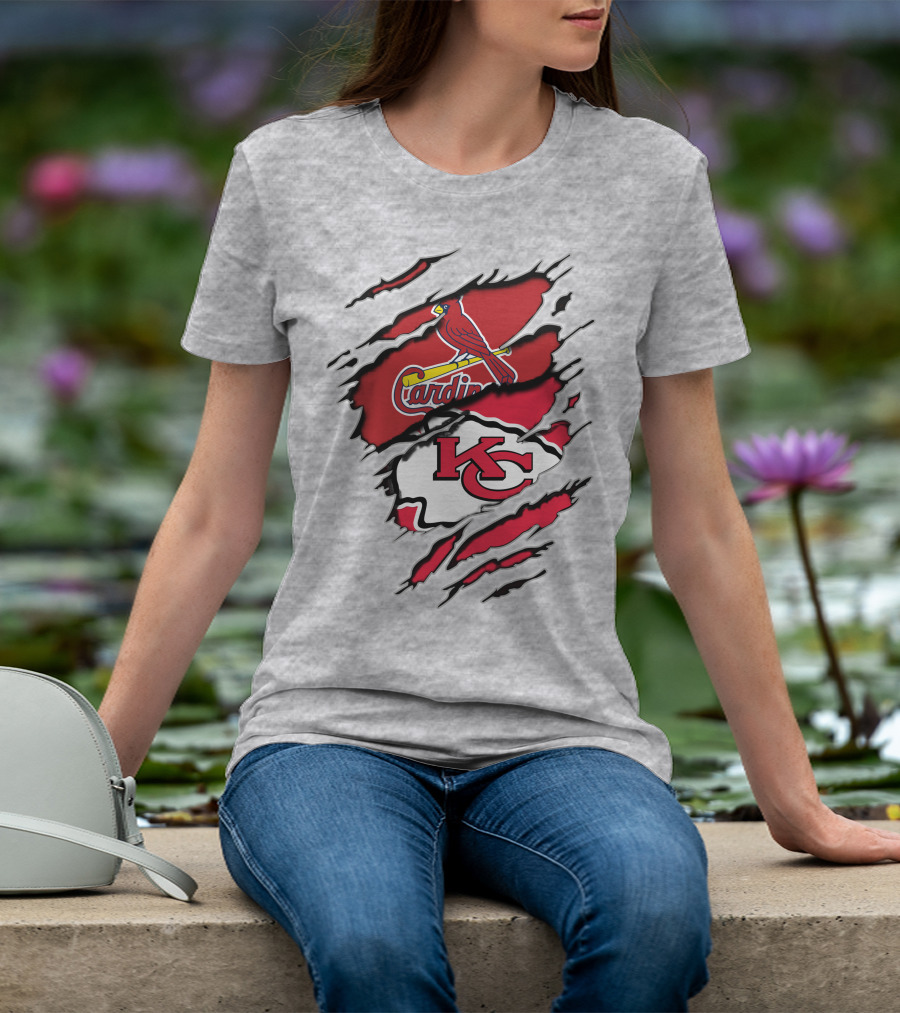 Kansas City Chiefs St. Louis Cardinals Collaboration T-Shirt