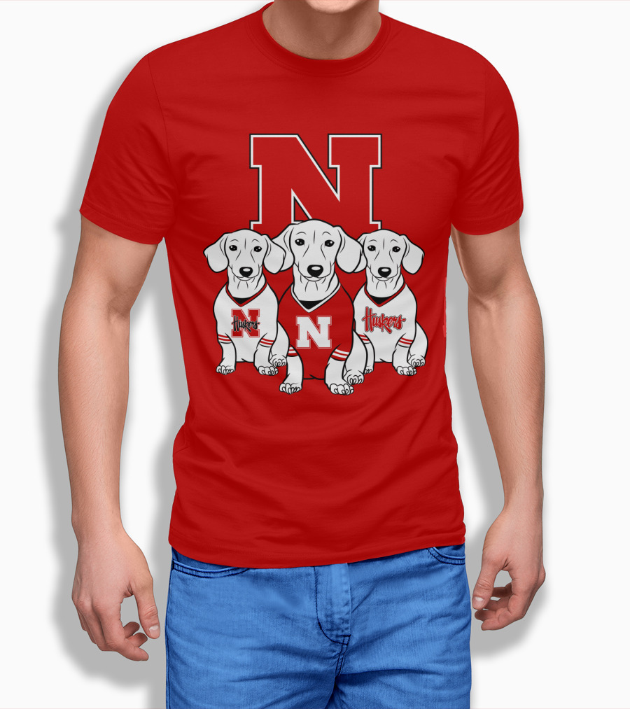 Nebraska Huskers Dachshund T-Shirt
