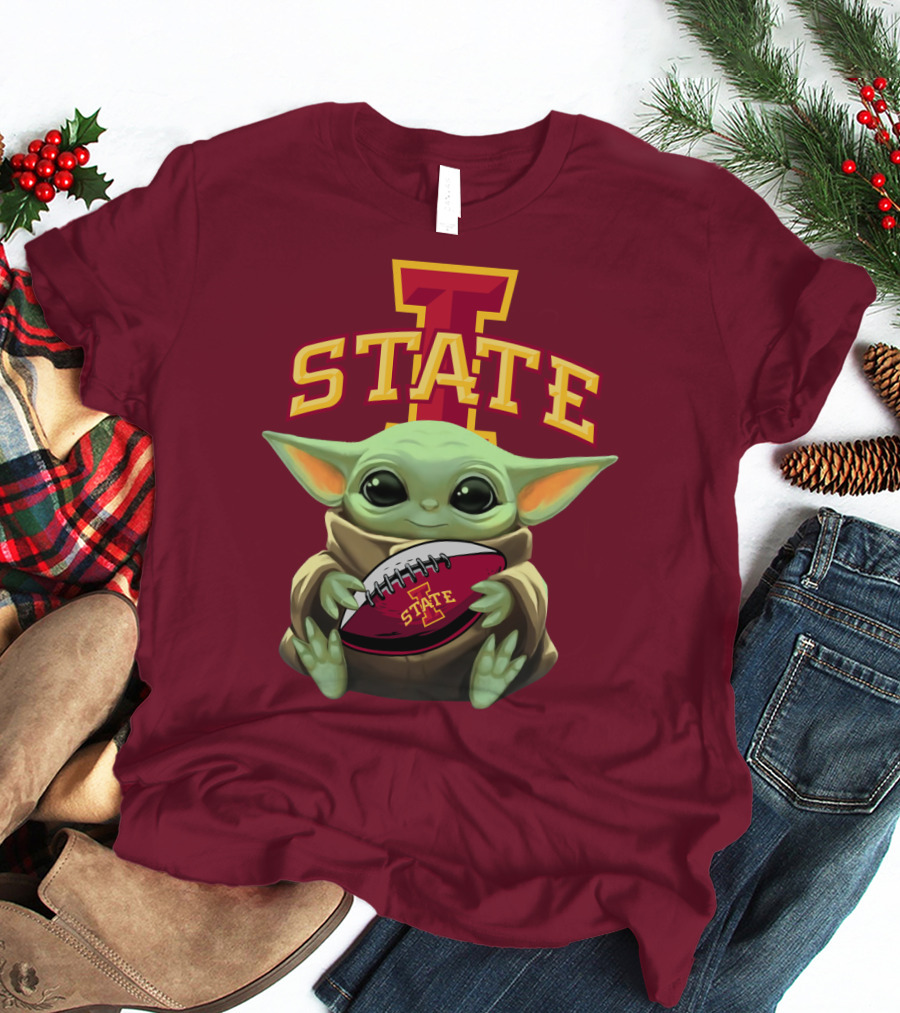 Baby Yoda Iowa State Football T-Shirt