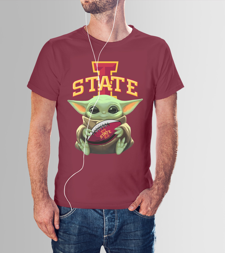 Baby Yoda Iowa State Football T-Shirt