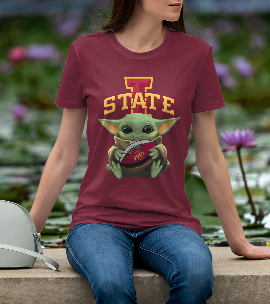 Baby Yoda Iowa State Football T-Shirt