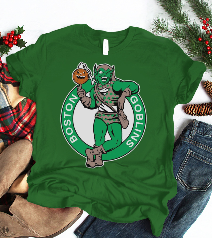 Boston Goblins Halloween Basketball Crossover T-Shirt