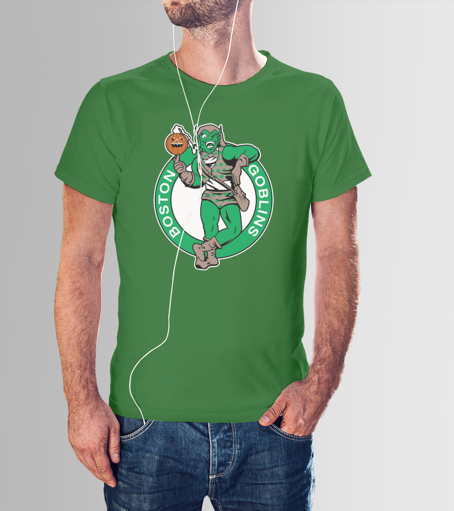 Boston Goblins Halloween Basketball Crossover T-Shirt