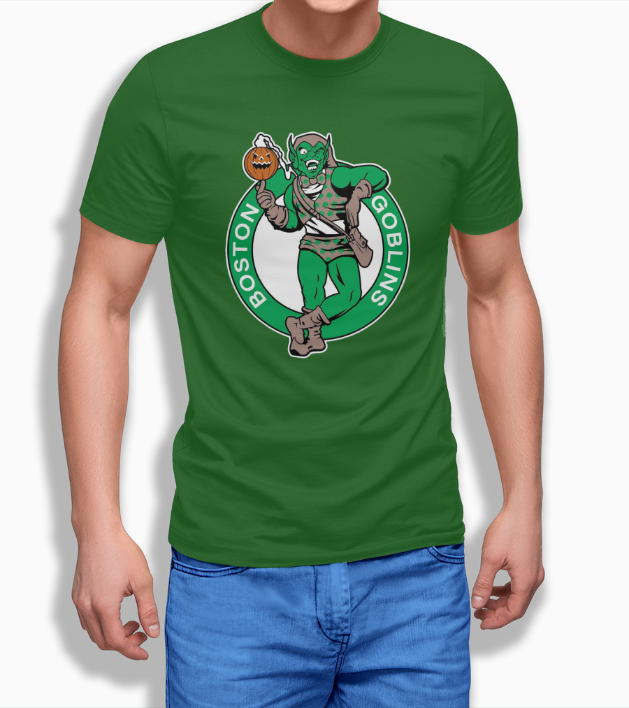 Boston Goblins Halloween Basketball Crossover T-Shirt