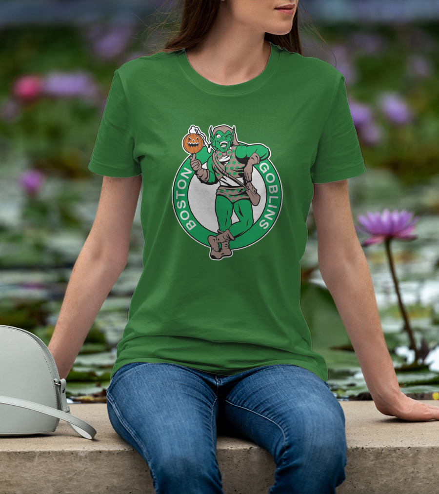 Boston Goblins Halloween Basketball Crossover T-Shirt