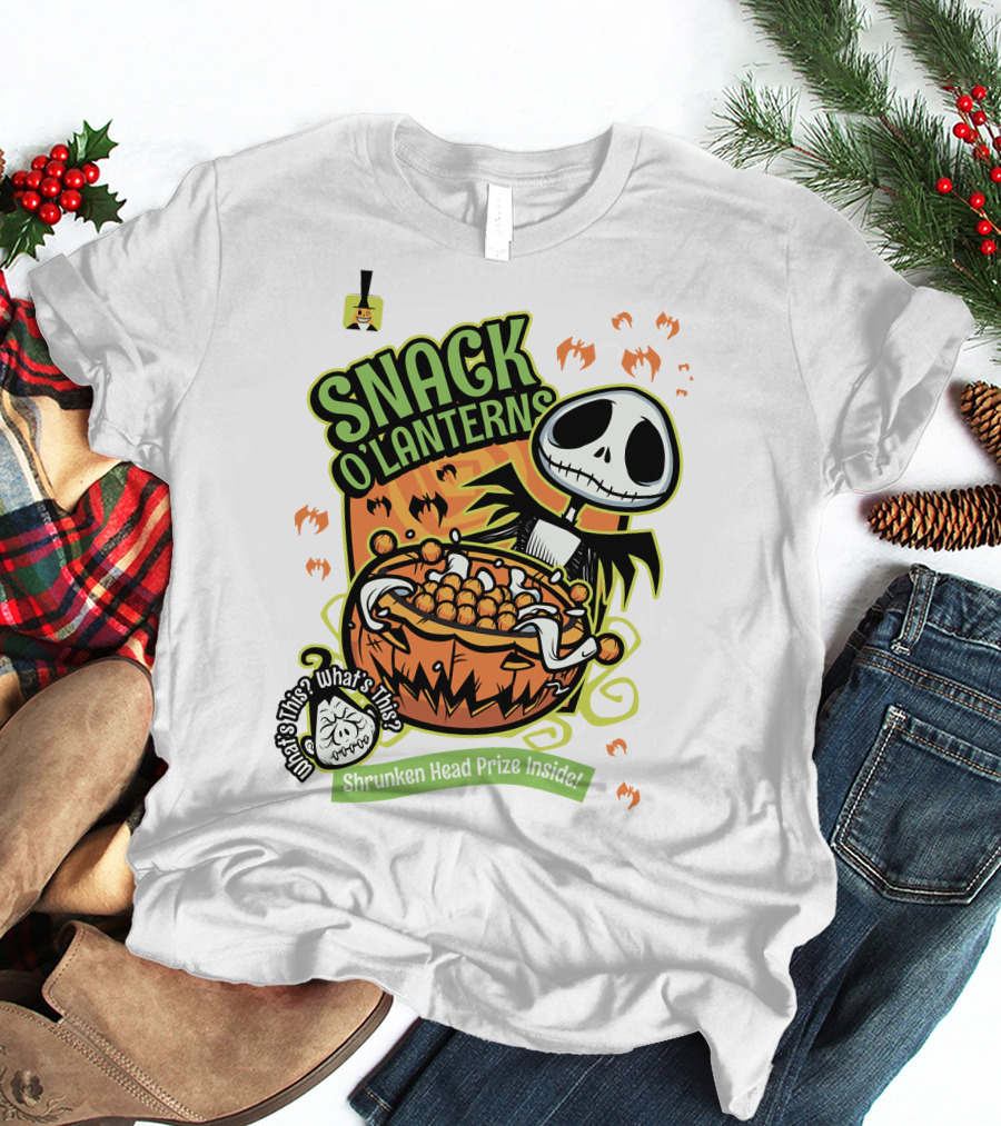Snack O'Lanterns What's This Shrunken Head Prize Inside T-Shirt