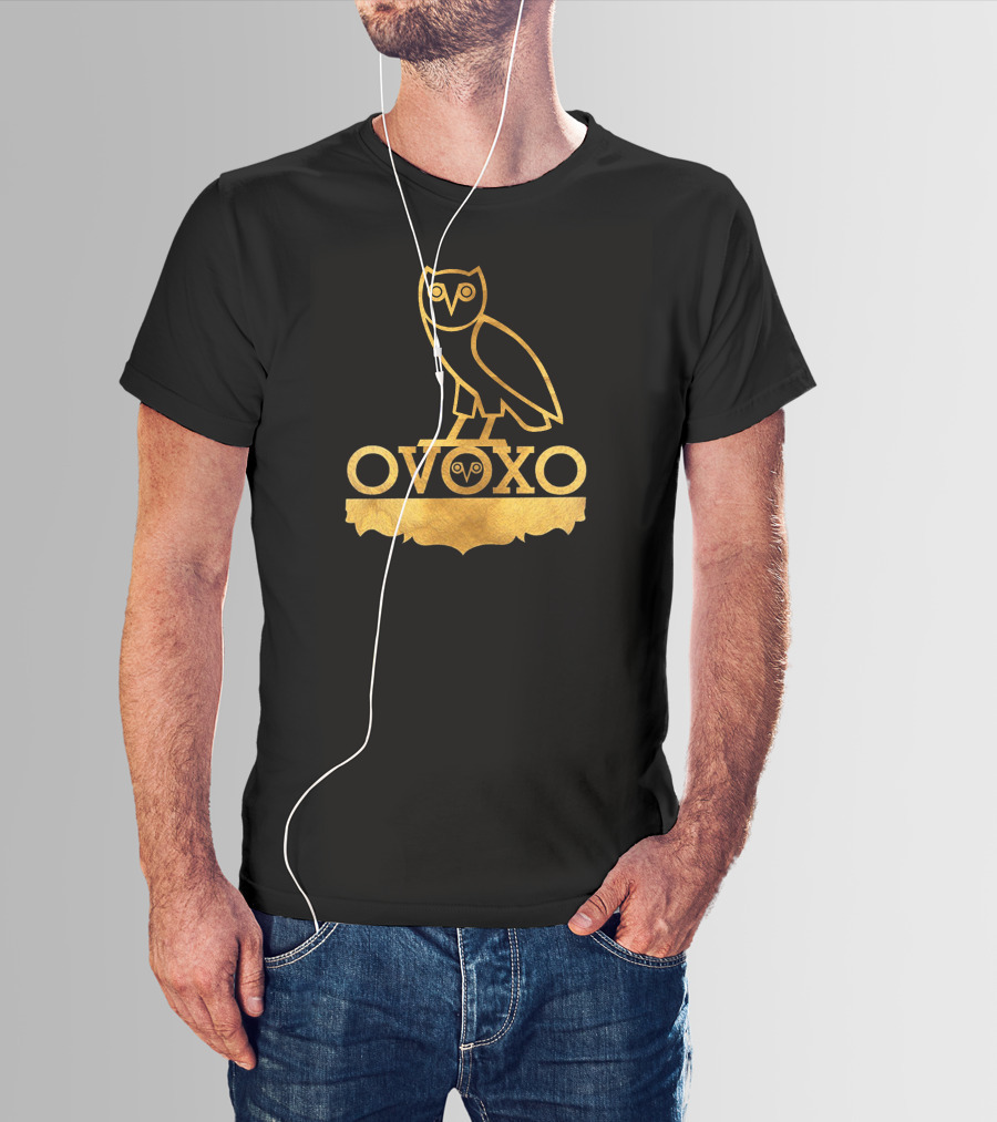 OVOXO Gold Owl T-Shirt