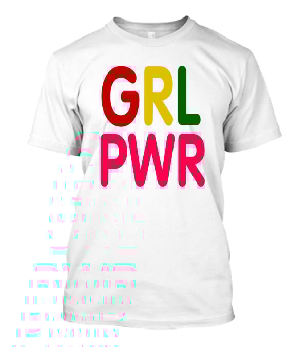 GRL PWR Bold Multicolor Empowerment T-Shirt