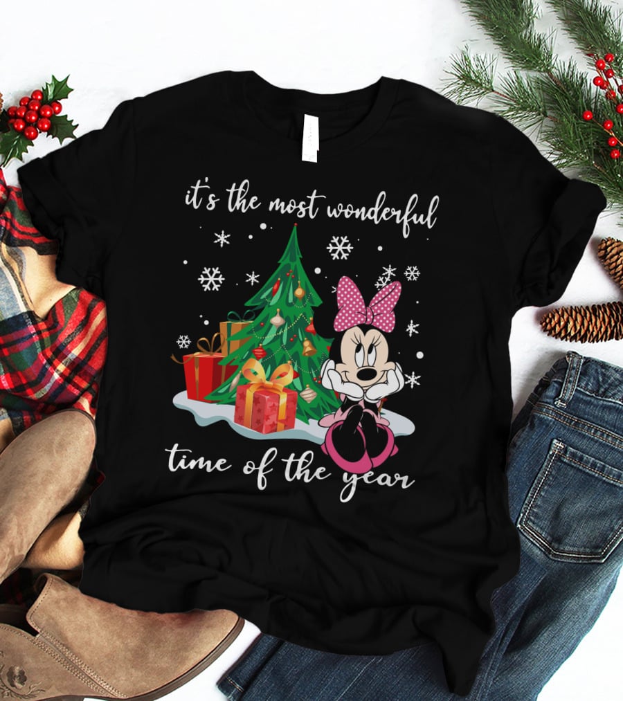 Minnie Mouse Christmas It's The Most Wonderful Time Of The Year T-Shirt