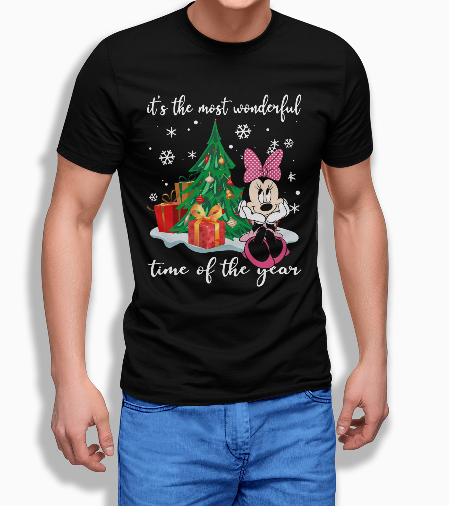 Minnie Mouse Christmas It's The Most Wonderful Time Of The Year T-Shirt