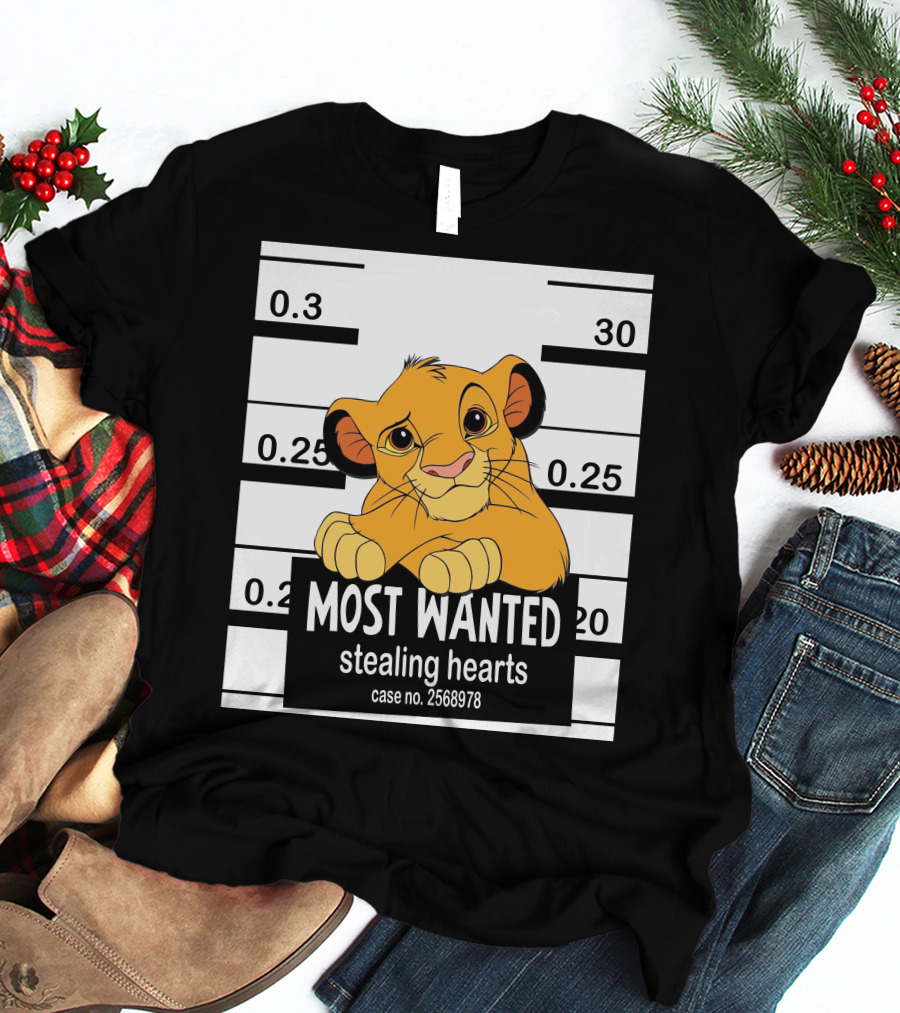 Most Wanted Simba Stealing Hearts Case No. 2568978 T-Shirt
