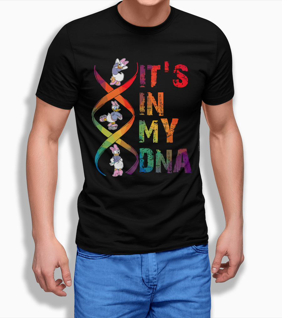 Daisy Duck It's In My Dna Rainbow Spiral T-Shirt