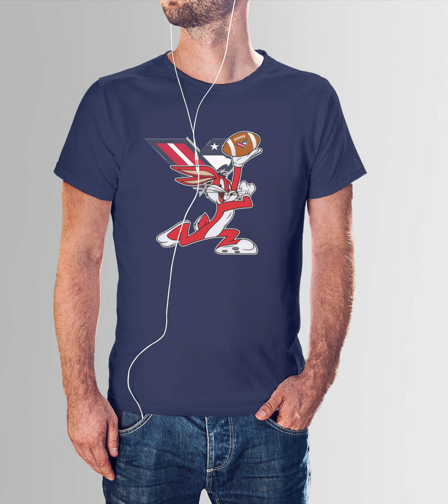 Bugs Bunny Washington Valor Chiefs Football Crossover T-Shirt