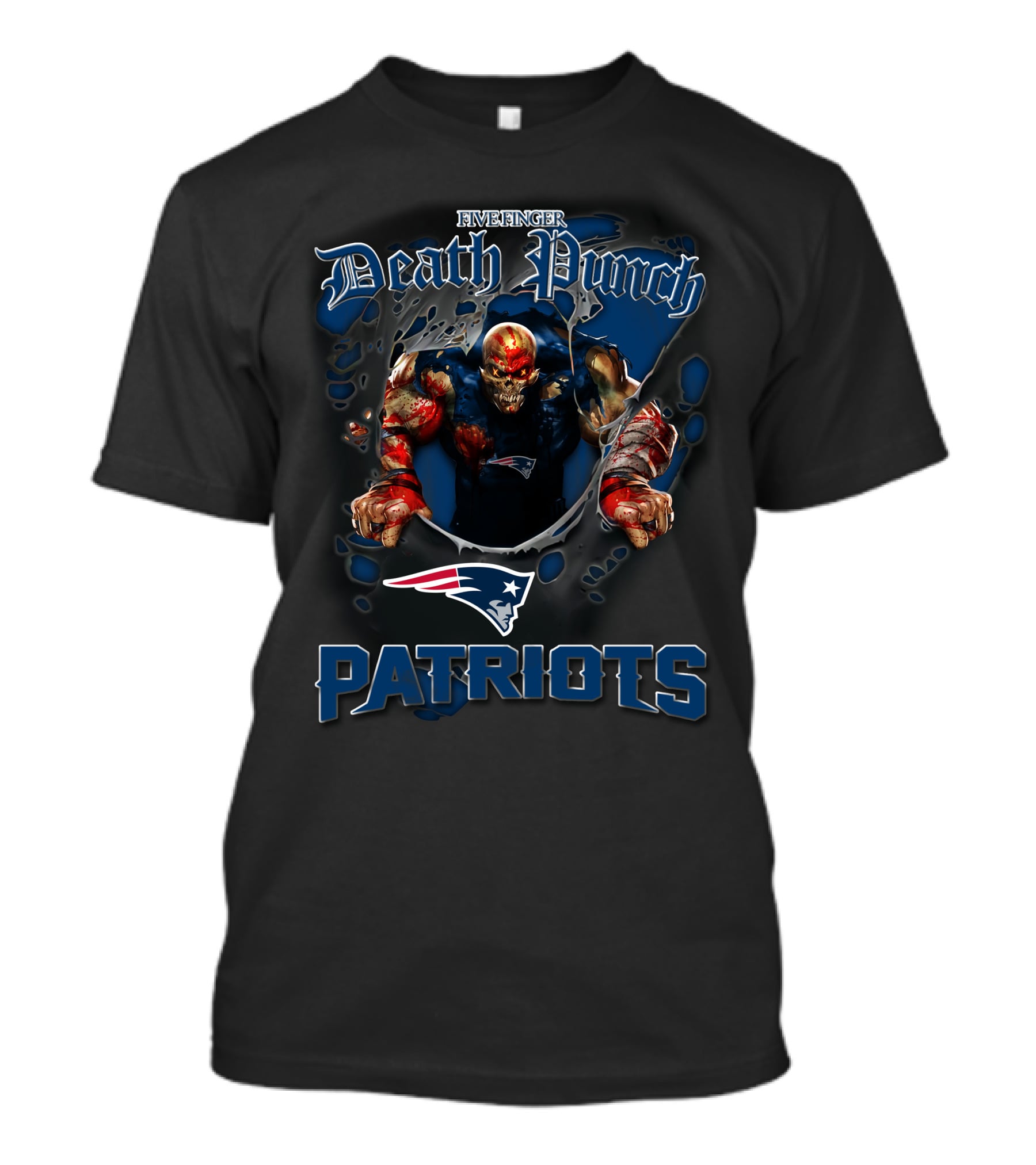 Five Finger Death Punch New England Patriots Football T-Shirt