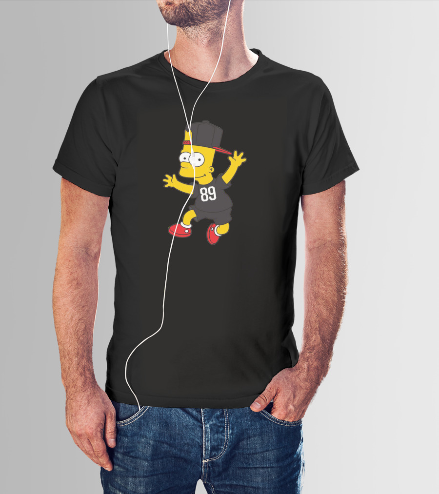 Bart Simpson Hip Hop Style T-Shirt