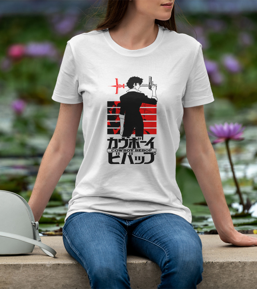 Cowboy Bebop Spike Spiegel Red Stripes Jet Swordfish II T-Shirt