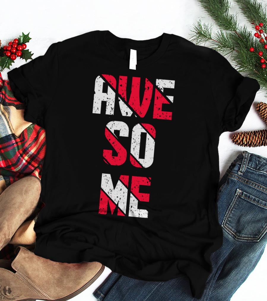 Awesome Distressed Red T-Shirt