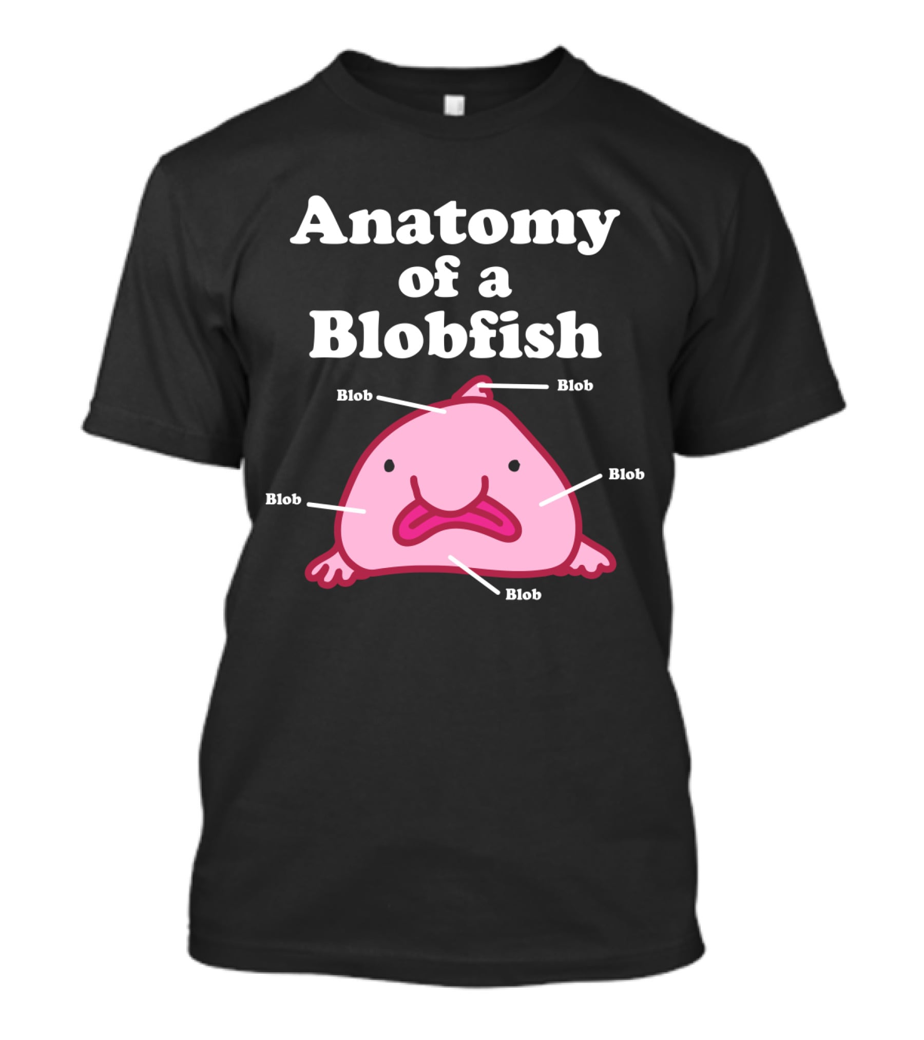 Anatomy Of A Blobfish Blob Blob Blob Blob Blob T-Shirt