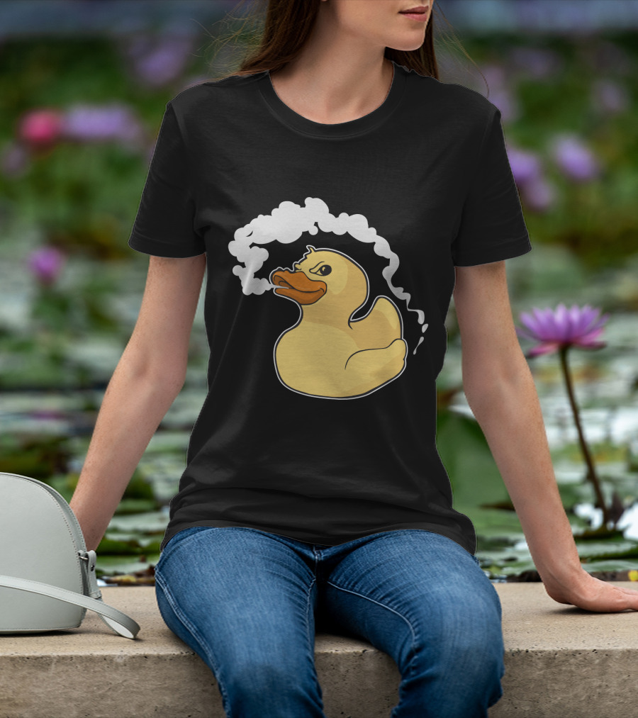 Fire Breathing Rubber Ducky With Smoke T-Shirt