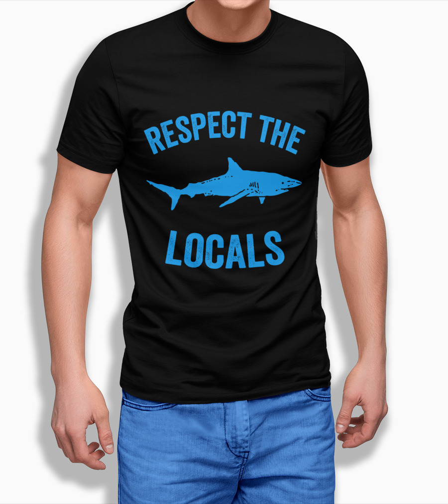 Respect The Locals Shark Ocean Wildlife T-Shirt