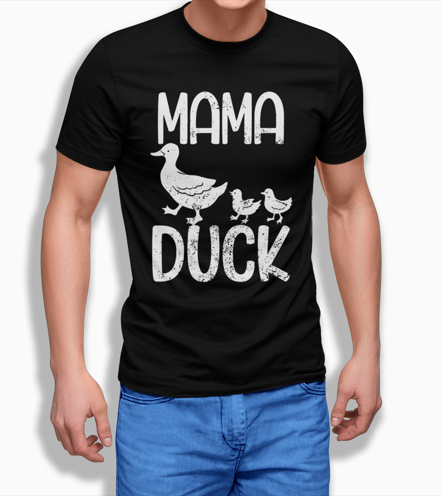Mama Duck With Kids Mothersday T-Shirt