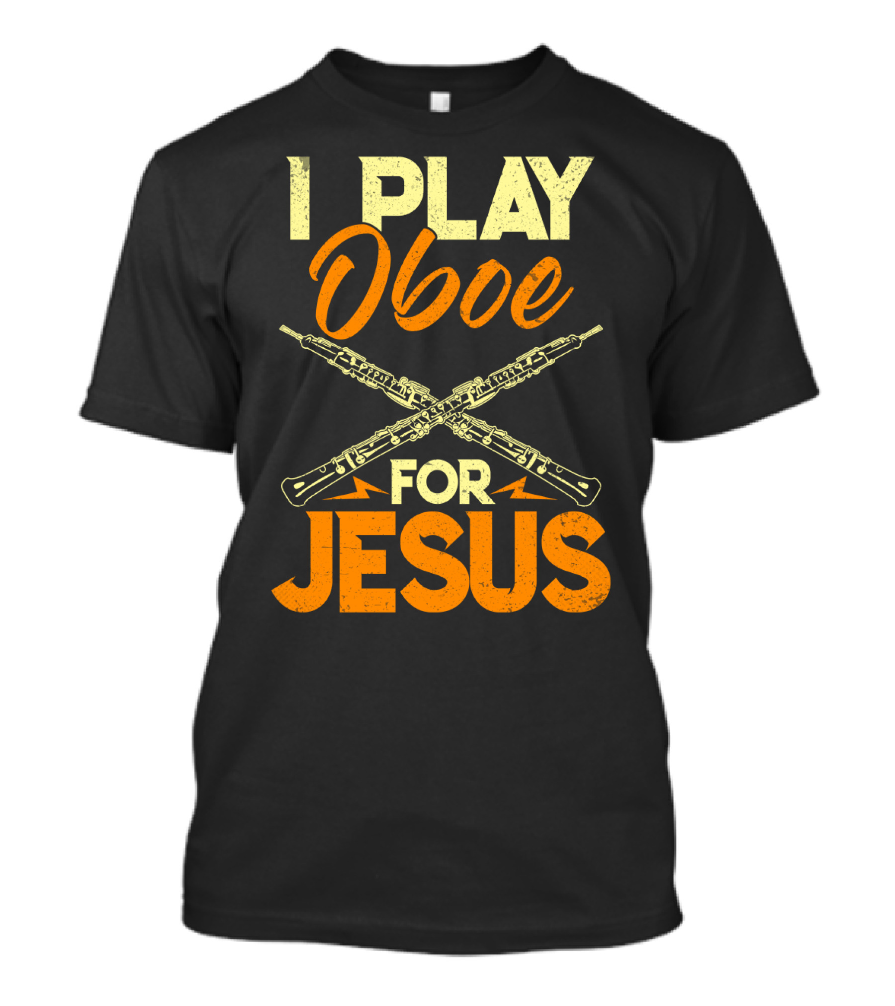 I Play Oboe For Jesus With Crossed Oboes T-Shirt