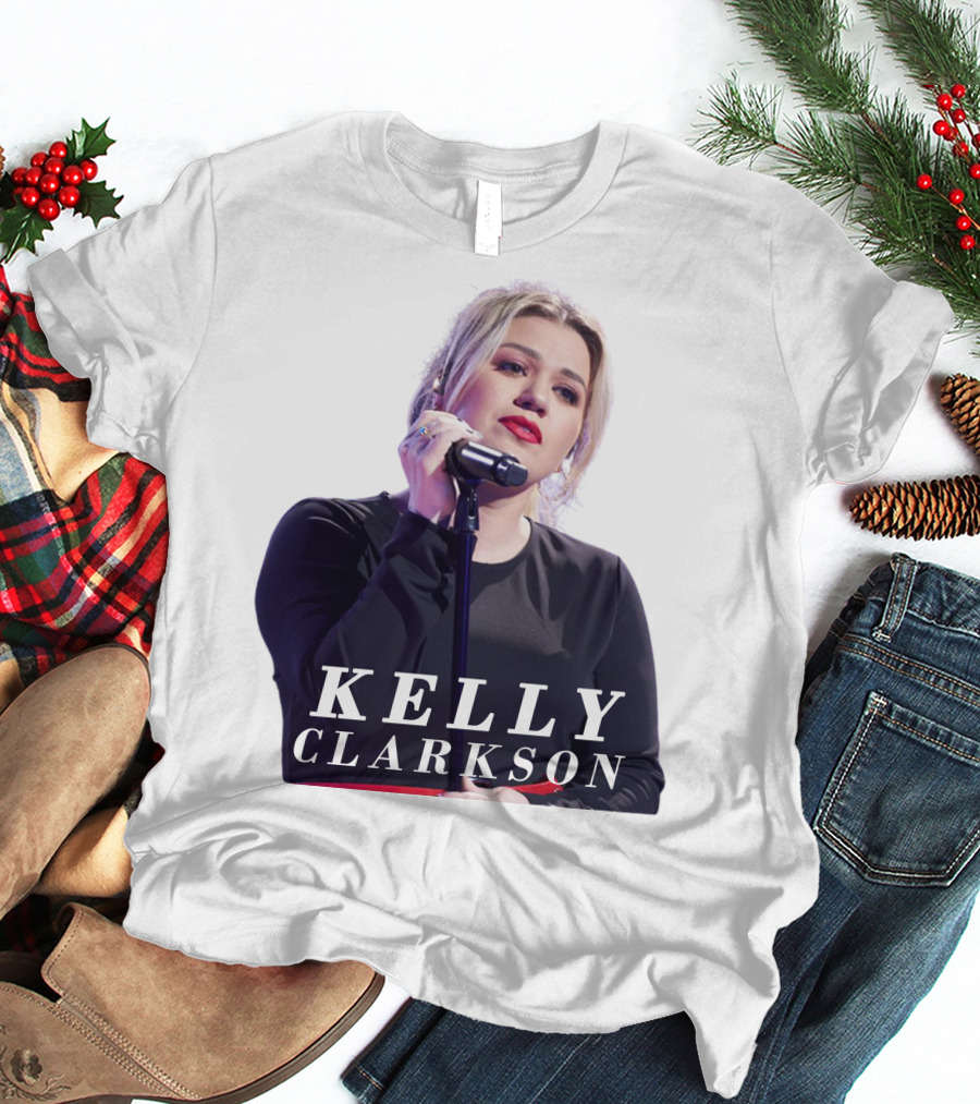KELLY CLARKSON Concert Performance Microphone Stage T-Shirt