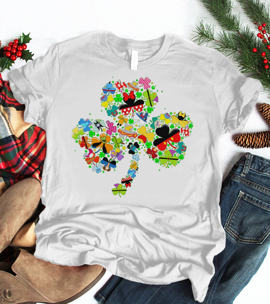 DN Shamrocks Mickey Minnie Colorful Elements T-Shirt