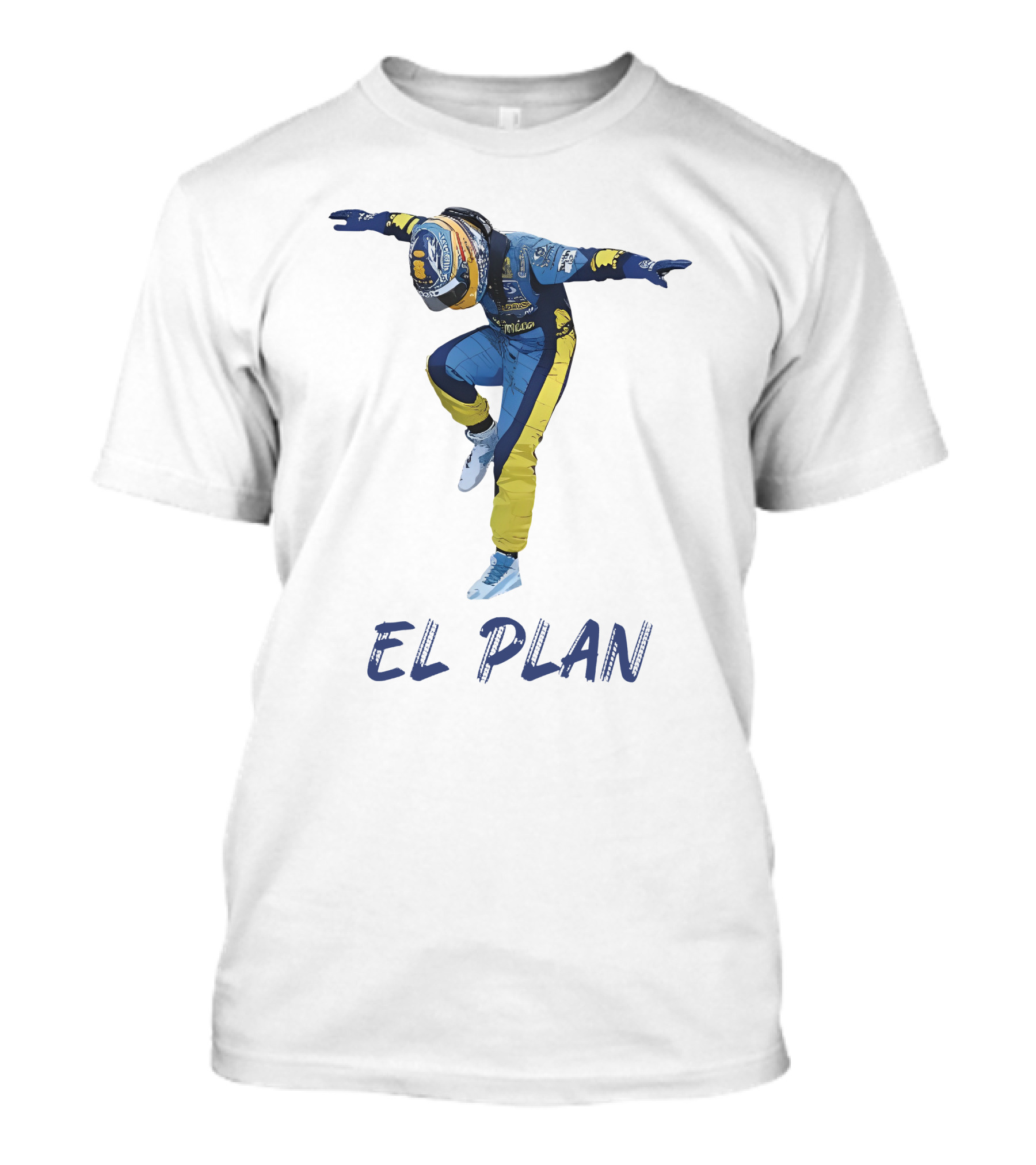 Memphis Grizzlies Fernando Alonso El Plan Racing Pose T-Shirt