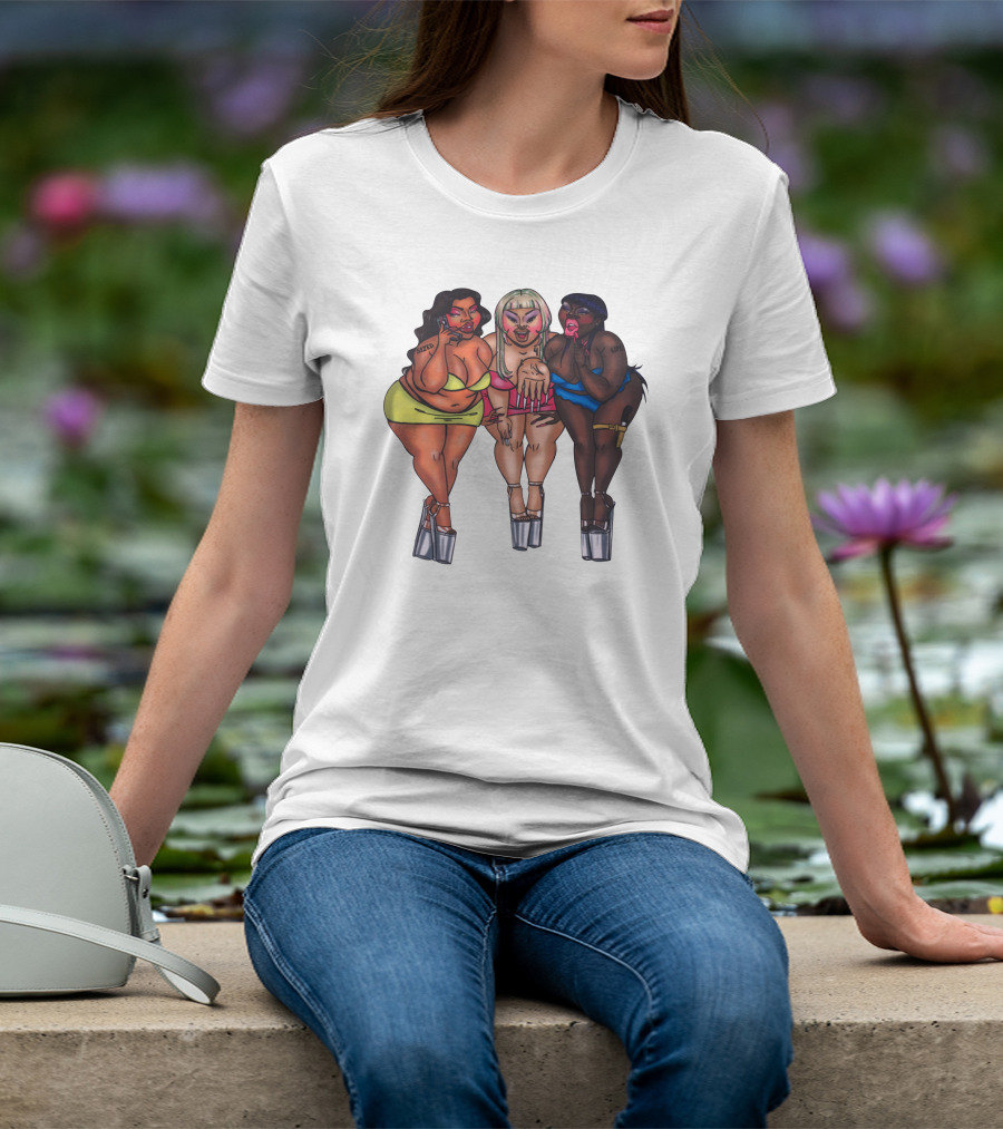 Sizedthebrand Bold Characters Trio Sized For Life T-Shirt