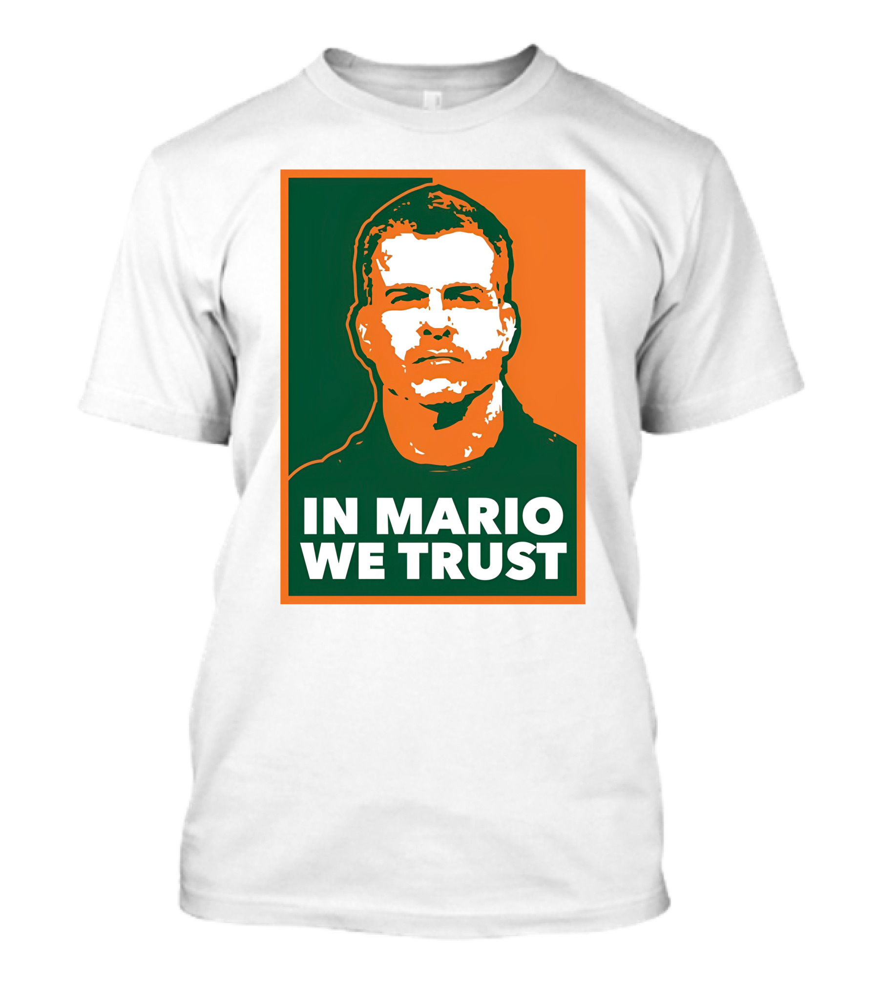 In Mario We Trust Retro Sports T-Shirt