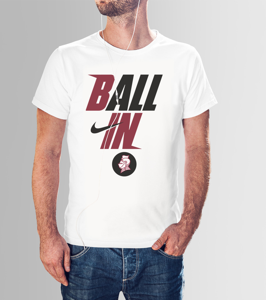 Ball In Bellarmine University Football Knight T-Shirt