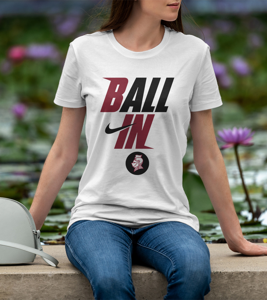 Ball In Bellarmine University Football Knight T-Shirt