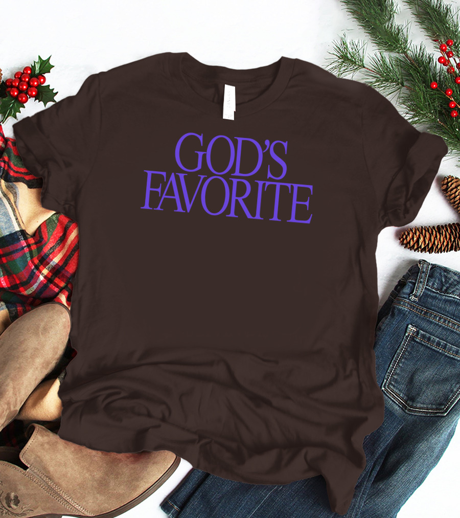 Lilipropaganda God's Favorite Text In Bold Purple Letters T-Shirt
