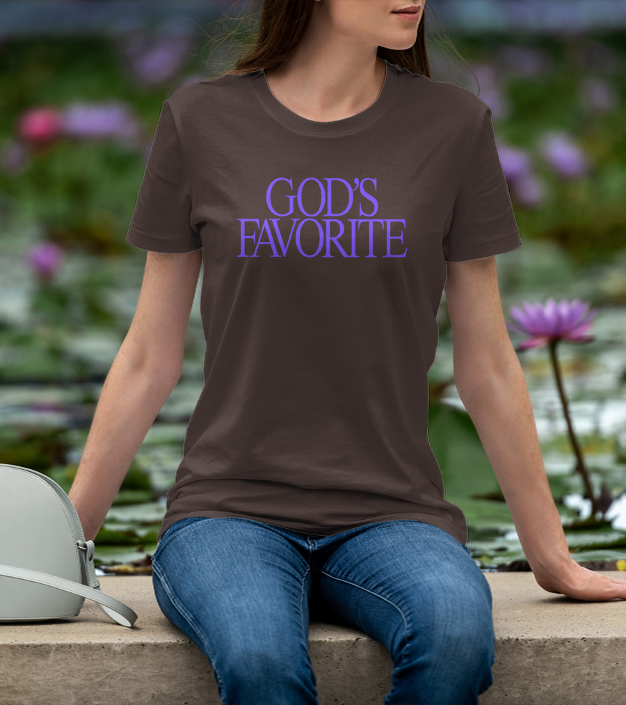 Lilipropaganda God's Favorite Text In Bold Purple Letters T-Shirt
