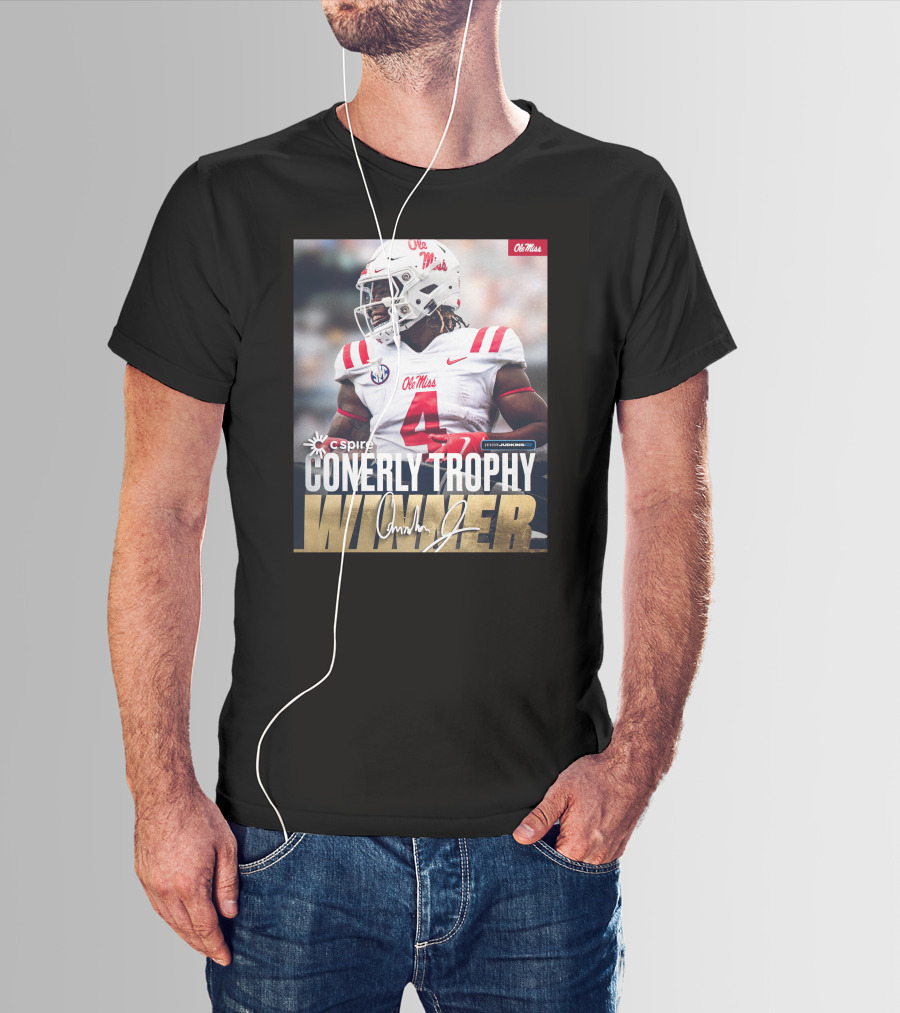 C Spire Conerly Trophy Winner Ole Miss Quinshon Judkins T-Shirt